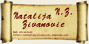Natalija Živanović vizit kartica